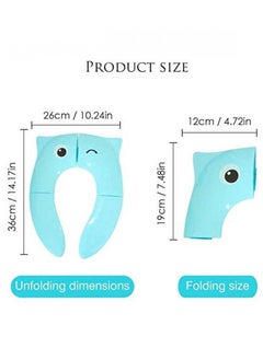 AIWANTO Foldable Toilet Potty Training Seat With Bag Baby Travel Toilet  - Image 5
