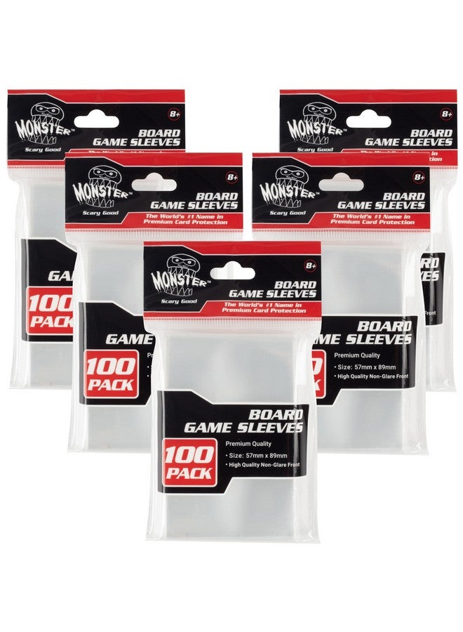 Monster Protectors Monster Protectors Clear Board Game Card Sleeves (500 Pack) - Standard American Size (57 x 89mm) Protectors, 100 Micron Thickness Sleeves for Premium Protection  - Image 1