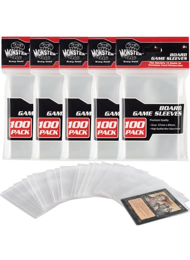 Monster Protectors Monster Protectors Clear Board Game Card Sleeves (500 Pack) - Standard American Size (57 x 89mm) Protectors, 100 Micron Thickness Sleeves for Premium Protection  - Image 3