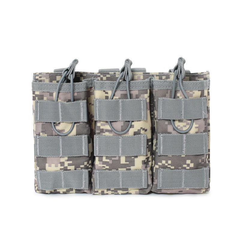 Tactical Triple Bag Field Vest Molle Accessory Bag Military Fan Scm4 Manufacturer Expansion Oxford Cloth - Image 1