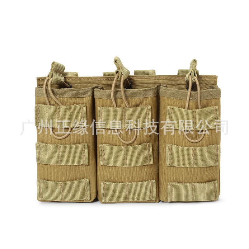 Tactical Triple Bag Field Vest Molle Accessory Bag Military Fan Scm4 Manufacturer Expansion Oxford Cloth - Image 5