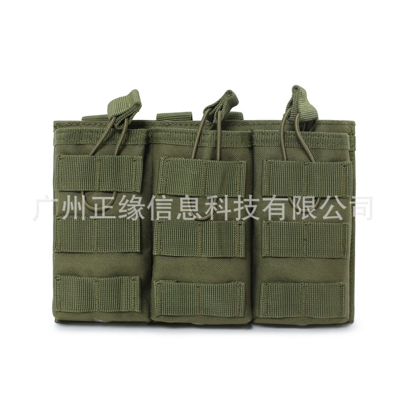 Tactical Triple Bag Field Vest Molle Accessory Bag Military Fan Scm4 Manufacturer Expansion Oxford Cloth - Image 4