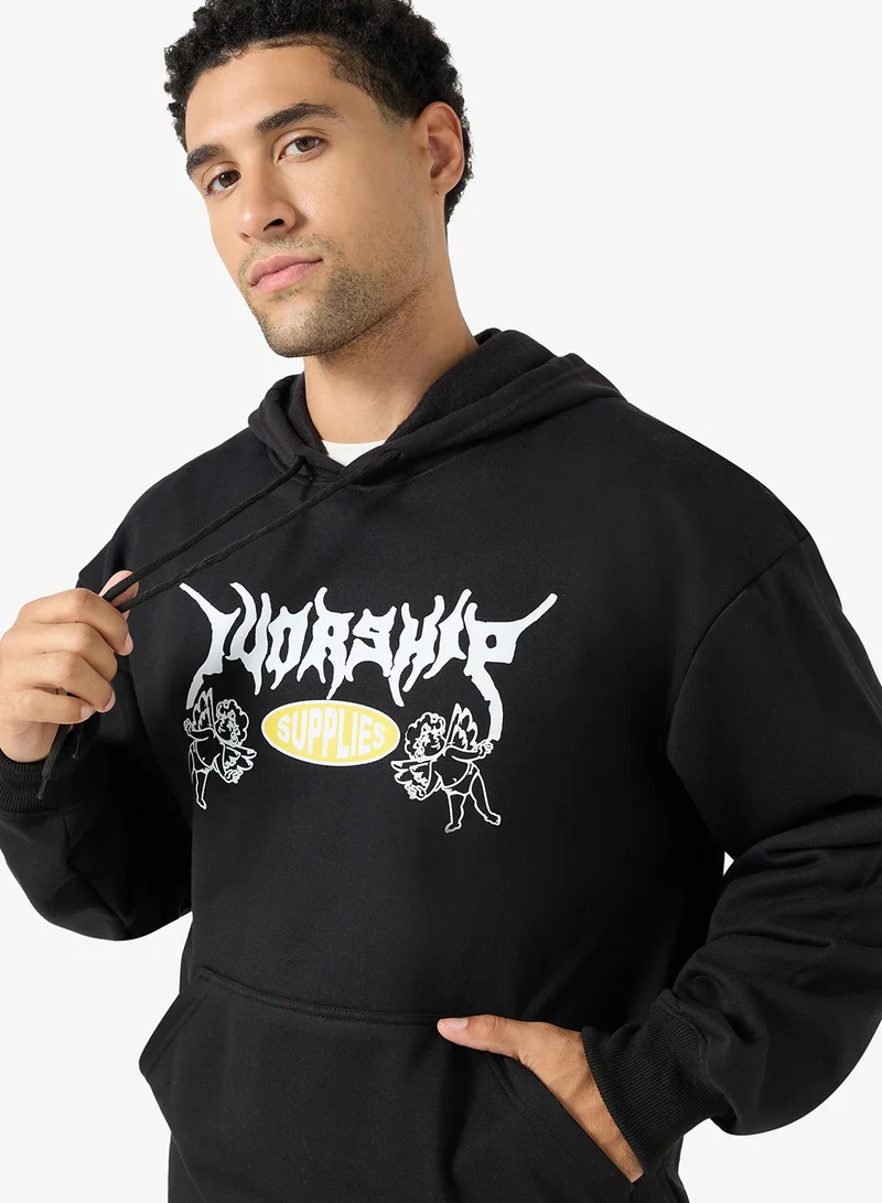 Seventy Five  Graphic Pullover Hoodie for Men | Best Price UAE