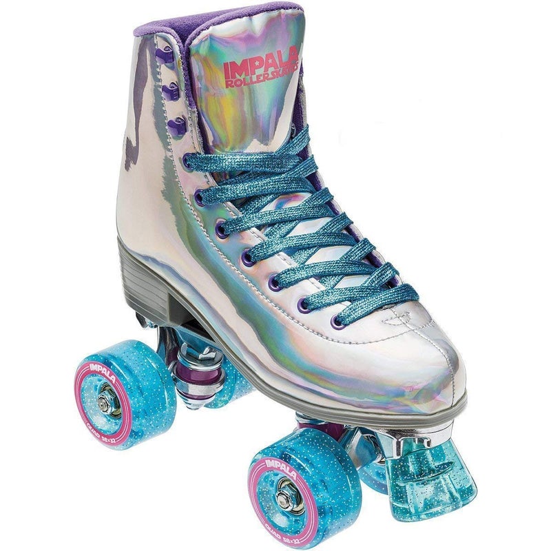 Impala Rollerskates Girls Impala Quad Skate Big KidAdult Holographic 6 US Mens 4 Womens 6 M - Image 2