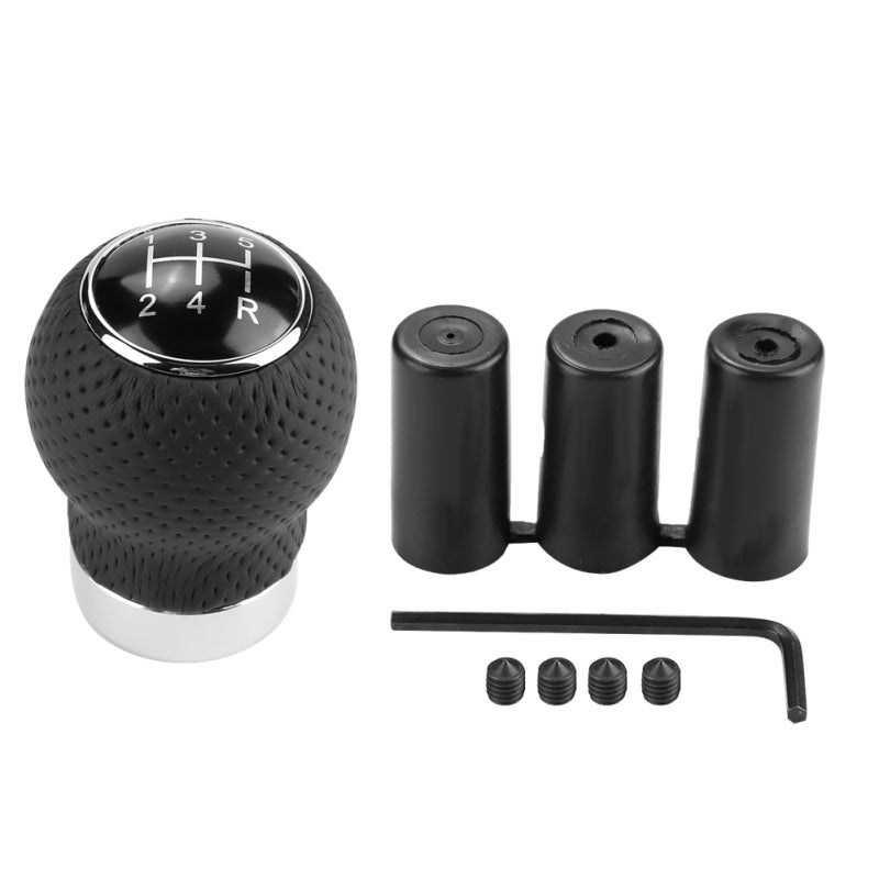 Gear Shift Knob Black ABS Plastic Unique Stylish Design - Human Ergonomic Gear Shift Handle for Hand Comfort Car Interior - Image 1