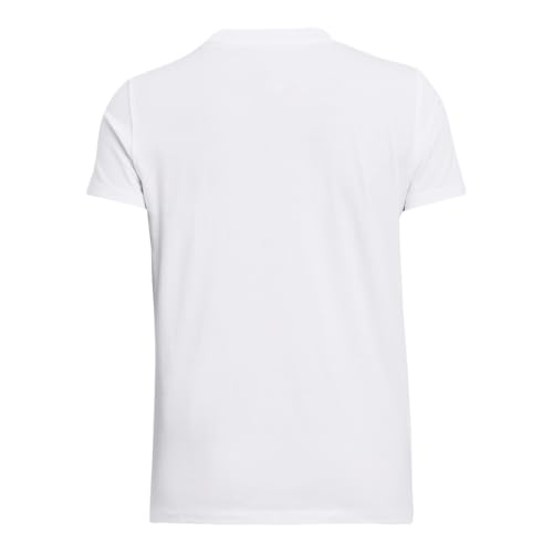 Under Armour Womens Rival Core Short Sleeve T Shirt, (100) White / / Black, Large - Image 3