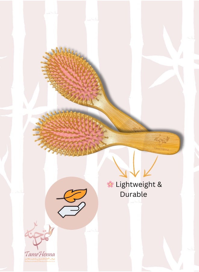 TamrHenna - Natural Bamboo Hair Brush - Image 1