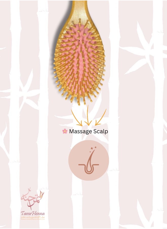 TamrHenna - Natural Bamboo Hair Brush - Image 1