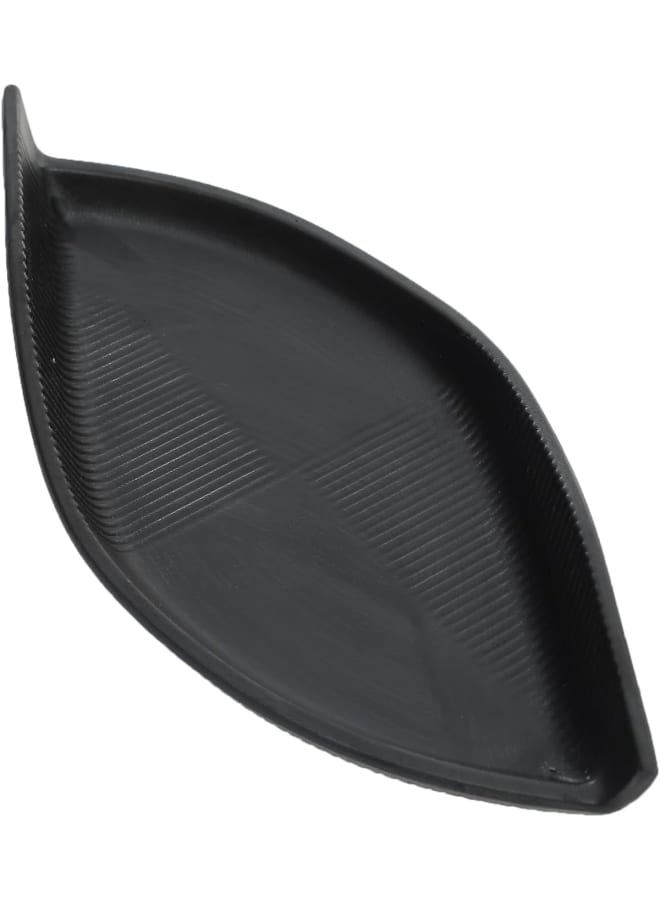 Moments Melamine Oval Plate, 29 Cm Size, Black - Image 3