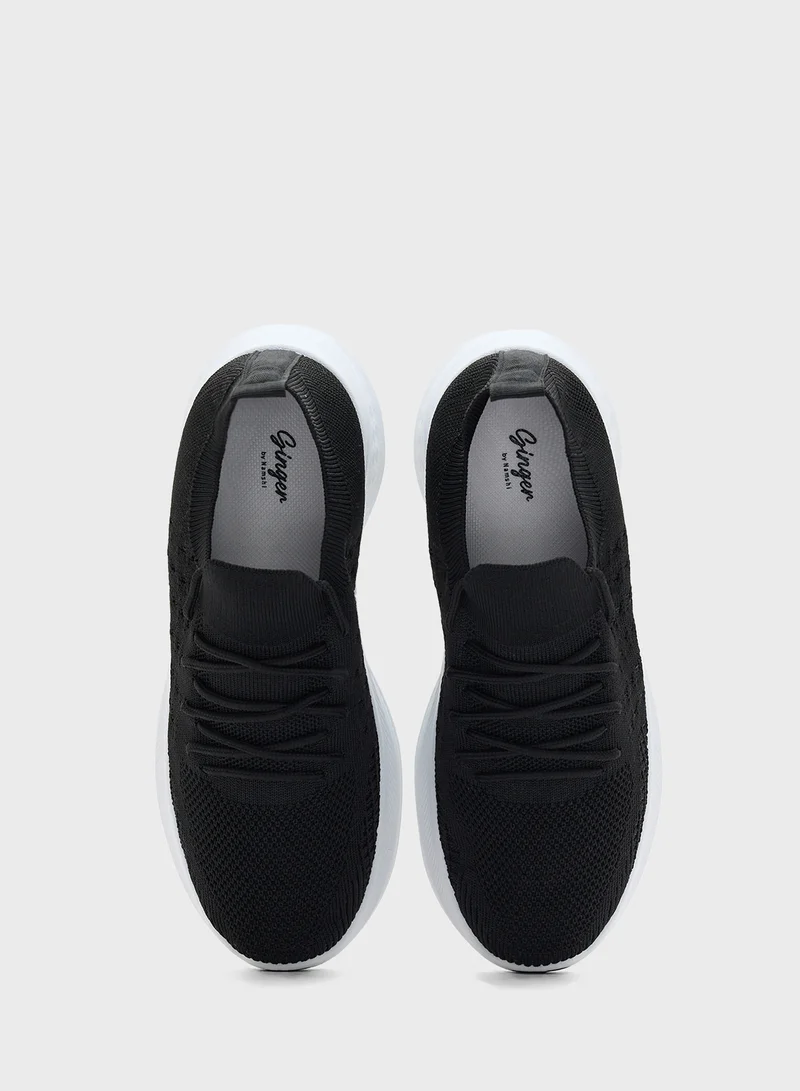 جينجر Fly Knit Breathable Comfort Sneakers
