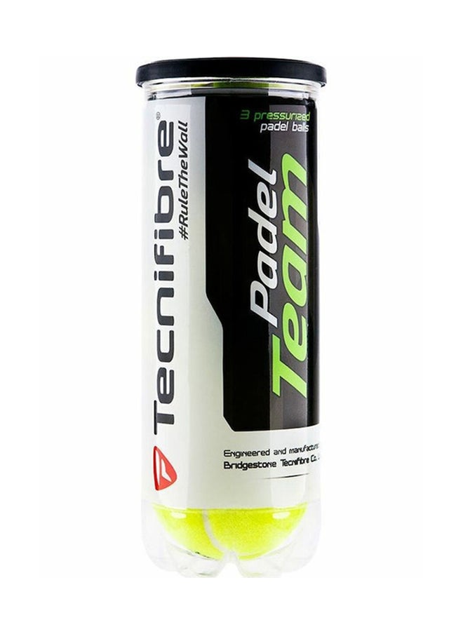TecniFibre PADEL TEAM: TUBE OF 3 PADEL BALLS 