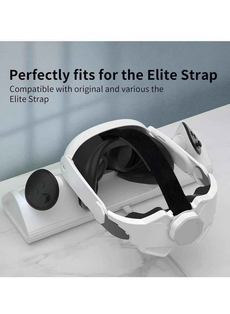 SYOSI Charging Dock for Meta/Oculus Quest 3, Fast Charging Station for Meta Quest 3 Headset Controllers and Other USB Device VR Accessories, RGB Charging Stand with Rechargeable Batteries - Image 2