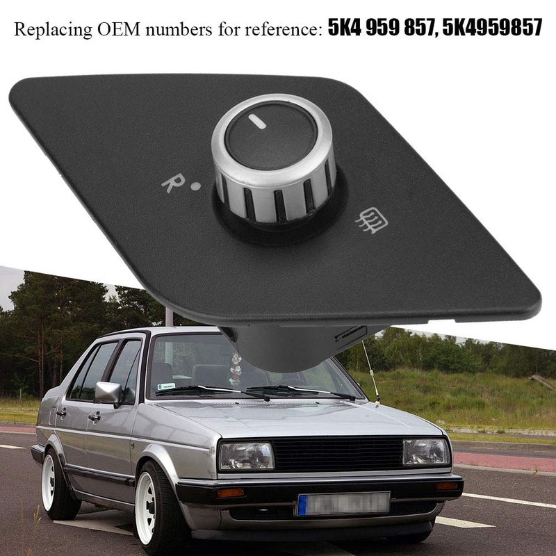 Aramox Side Mirror Control Switch for 2011 2013 Replacement Knob Compatible with OEM 5K4 959 857 5K4959857 Mirror Adjustment Heat Fold Switch - Image 3