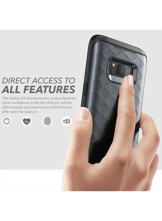 Clayco - Galaxy S8+ Plus Case, [Hera Series] Full-Body Rugged Case with Built-in Screen Protector for Samsung Galaxy S8+ Plus (2017 Release) (Black) - Image 1