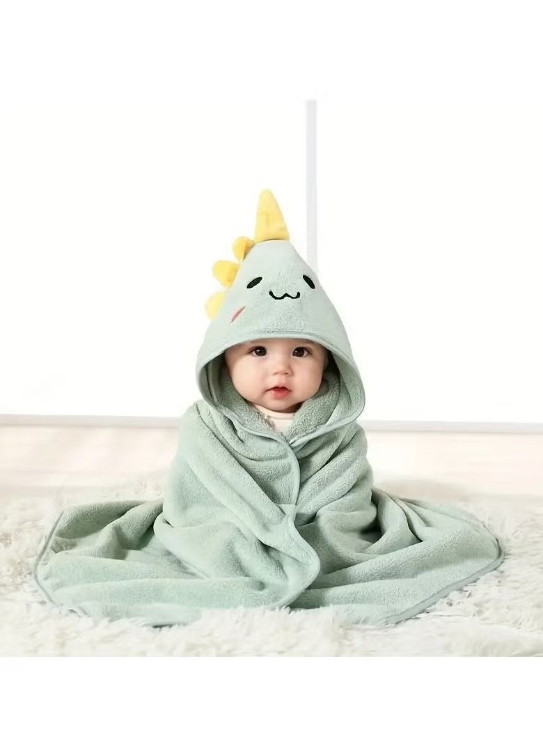 Gonice Baby Bathrobe, Baby Bath Towel, Absorbent Microfiber Cartoon Bath Towel  - Image 1