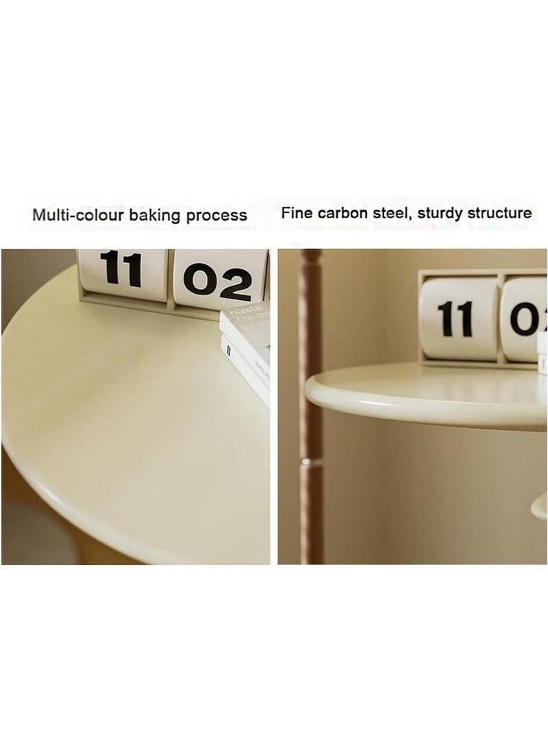 ميكسد طاولة قهوة معدنية، خزانة جانبية للأريكة النوردية، طاولة قهوة صغيرة لغرفة المعيشة، زاوية حديثة وبسيطة، طاولة خارجية مستديرة من الحديد المعدني، مقاومة للعوامل الجوية، طاولة خارجية نهائية مضادة للصدأ - Image 3