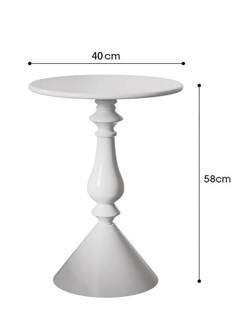 ميكسد طاولة قهوة معدنية، خزانة جانبية للأريكة النوردية، طاولة قهوة صغيرة لغرفة المعيشة، زاوية حديثة وبسيطة، طاولة خارجية مستديرة من الحديد المعدني، مقاومة للعوامل الجوية، طاولة خارجية نهائية مضادة للصدأ - Image 2