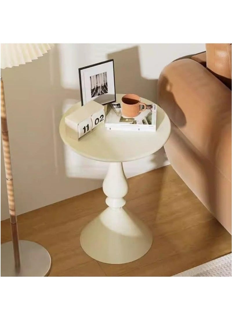 ميكسد طاولة قهوة معدنية، خزانة جانبية للأريكة النوردية، طاولة قهوة صغيرة لغرفة المعيشة، زاوية حديثة وبسيطة، طاولة خارجية مستديرة من الحديد المعدني، مقاومة للعوامل الجوية، طاولة خارجية نهائية مضادة للصدأ - Image 5