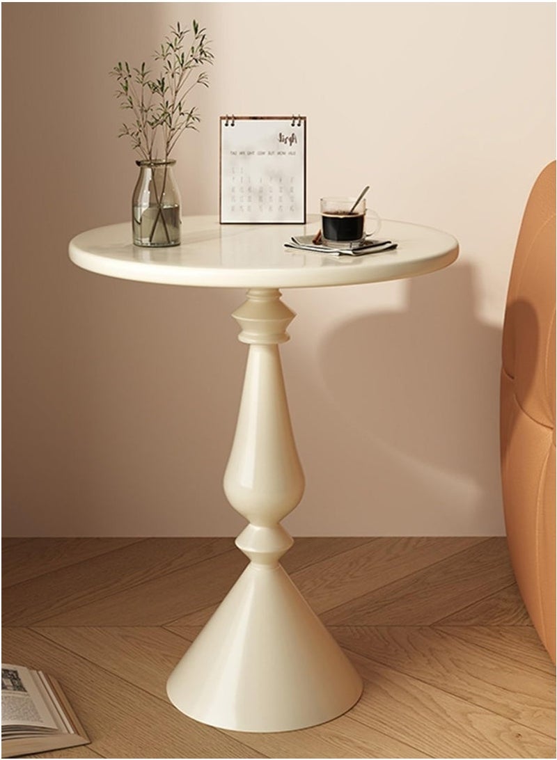 ميكسد طاولة قهوة معدنية، خزانة جانبية للأريكة النوردية، طاولة قهوة صغيرة لغرفة المعيشة، زاوية حديثة وبسيطة، طاولة خارجية مستديرة من الحديد المعدني، مقاومة للعوامل الجوية، طاولة خارجية نهائية مضادة للصدأ - Image 1