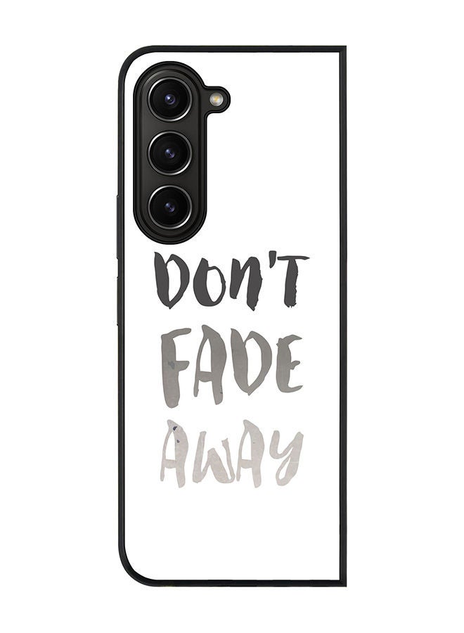 Rugged Black edge case for Samsung Galaxy Z Fold5, Slim fit Soft Case Flexible Rubber Edges Anti Drop TPU Gel Thin Cover -  Don’t Fade Away
