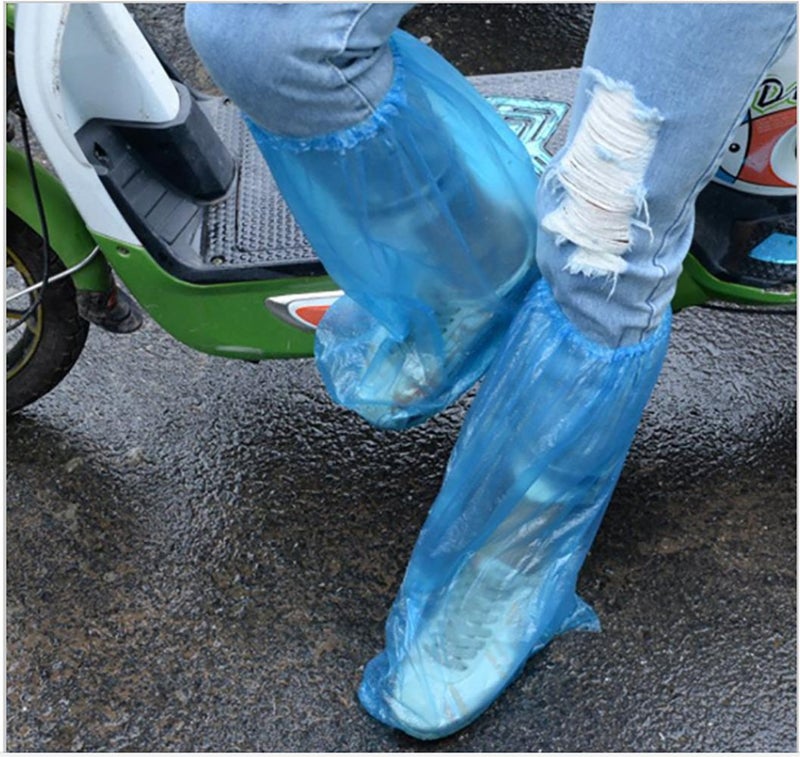 MosQuick ® 1 Pair Reusable Rain Shoe Cover for Men/Woman/Children, Waterproof Slip Resistant Over Shoes Mix Color - Image 2