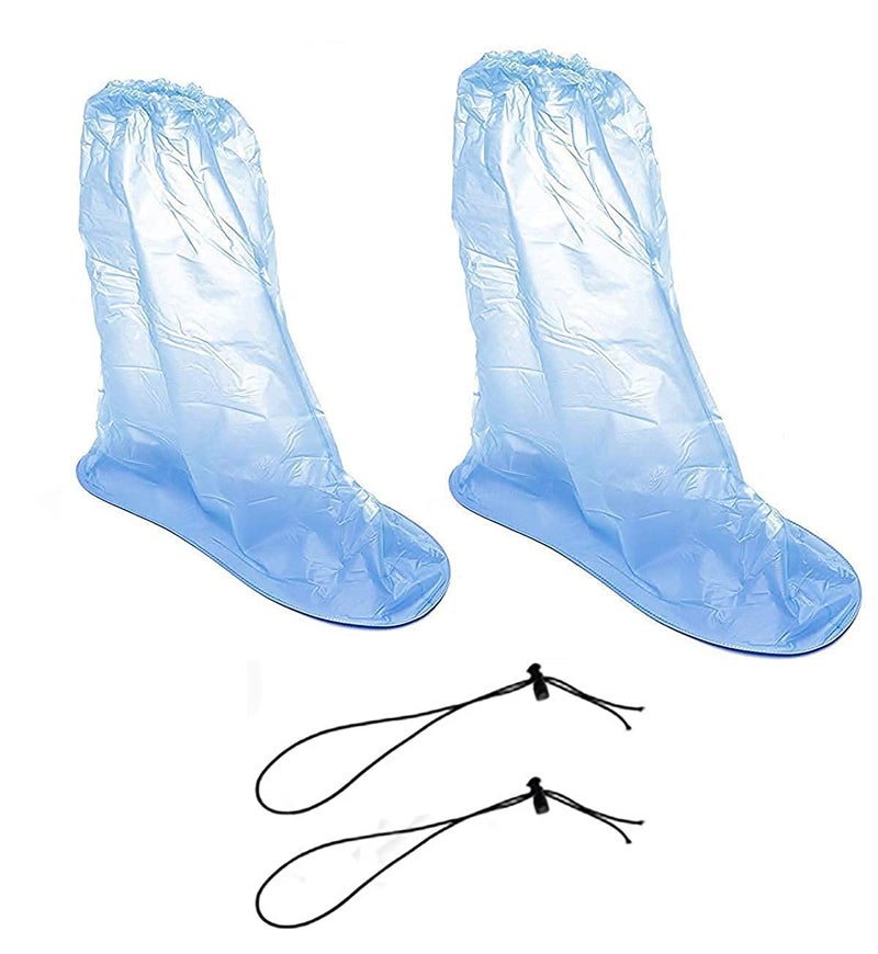 MosQuick ® 1 Pair Reusable Rain Shoe Cover for Men/Woman/Children, Waterproof Slip Resistant Over Shoes Mix Color - Image 1