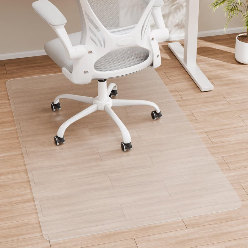 HOMEK HOMEK Crystal Clear Chair Mat for Hardwood Floor 48 x 36 Office Chair Mat for Hard Floors 18 Thick Office Mat for Rolling Chairs 
