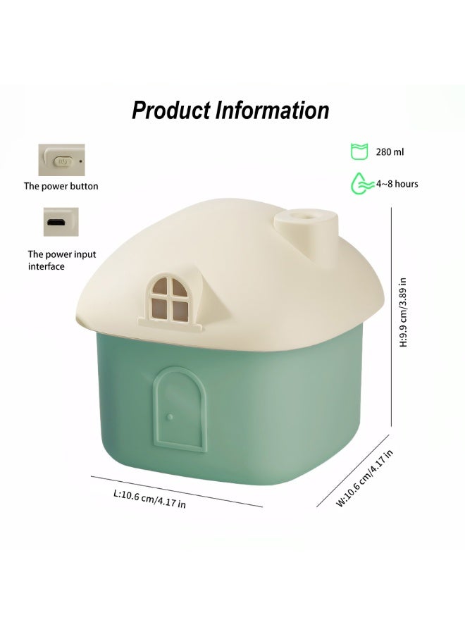 YeeHang YeeHang Mini Portable Essential Oil Diffuser Cool Mist Ultrasonic Aromatherapy Fragrant Humidifier with 7 Colors LED Night Light Auto-off Safty Switch for Home Bedroom Office Yoga Travelling House  - Image 1