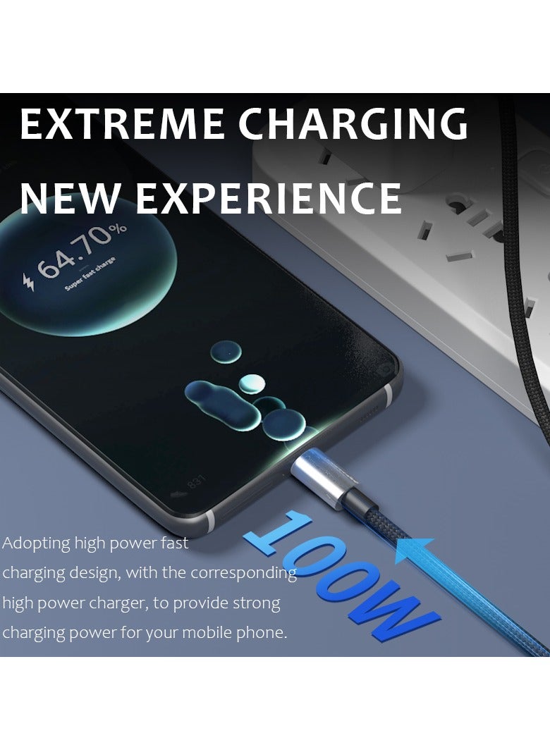 Astralxipher 100W PD Fast Charging Cable with Digital Display | Dual Type-C | Real-Time Power Monitor | 1.2m/2m Braided | Compatible iPhone 15/16 Pro Max, S25 Ultra, Huawei, Xiaomi, Power Bank, Tablet - Image 5