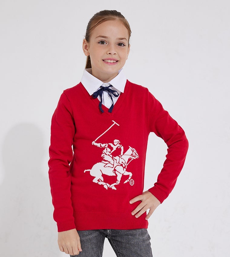 Beverly Hills Polo Club Embroidered Long Sleeve Cardigan