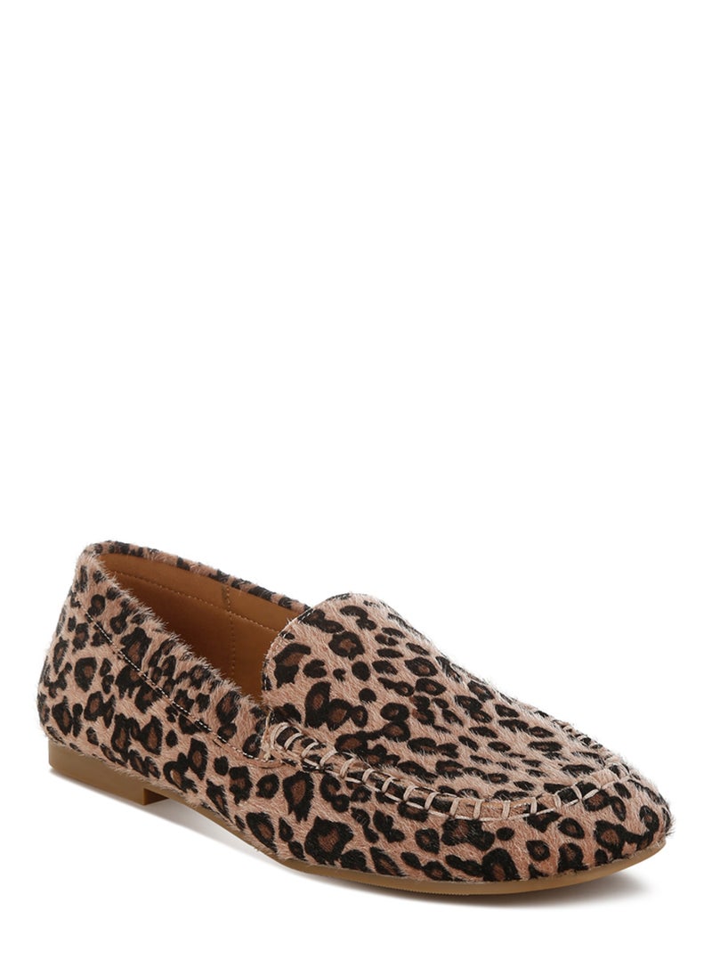 London Rag Leopard Print Flat Loafers in Leopard  - Image 2