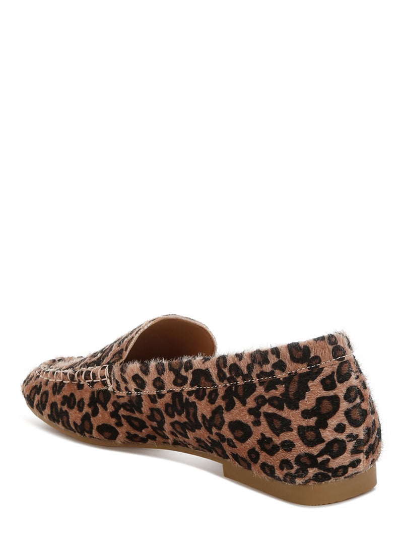 London Rag Leopard Print Flat Loafers in Leopard  - Image 3