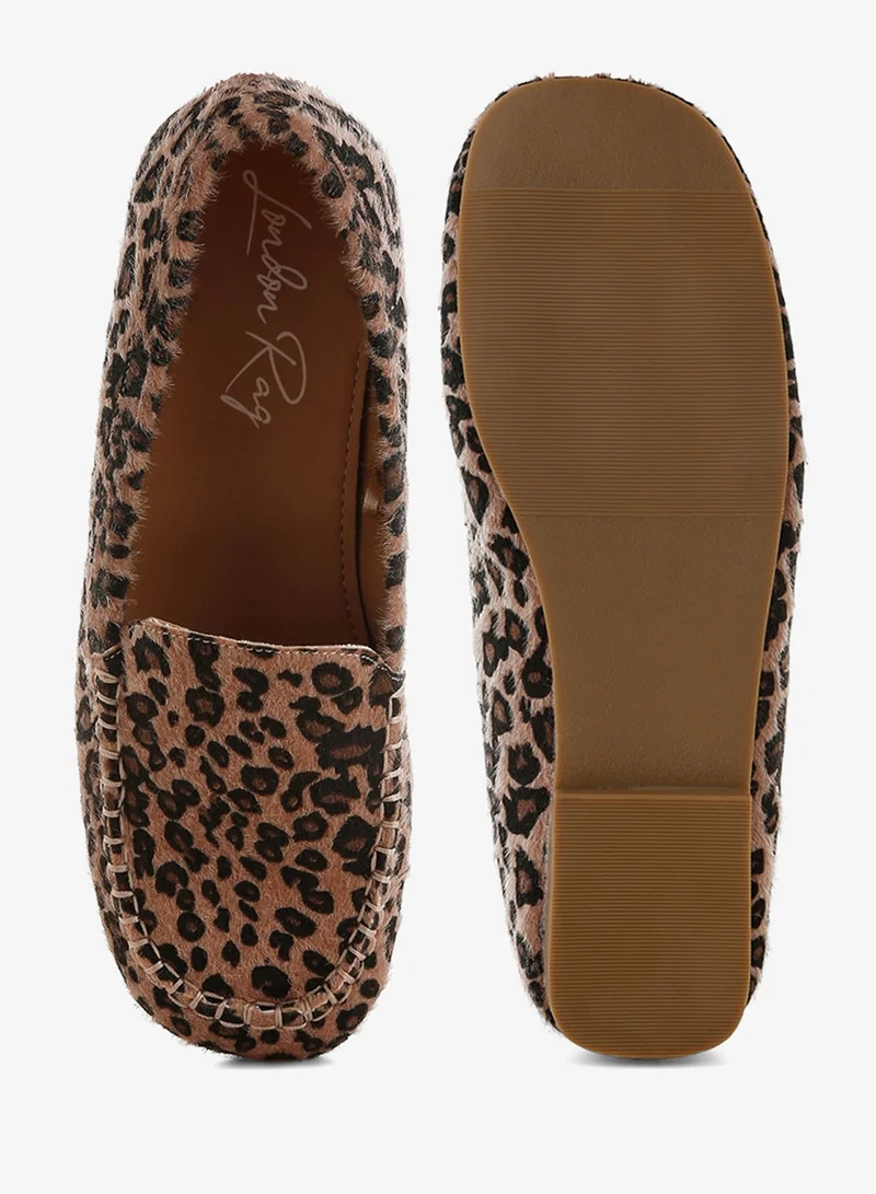 London Rag LEOPARD Leopard Print Flat Loafers in Leopard for Women | Best Price UAE