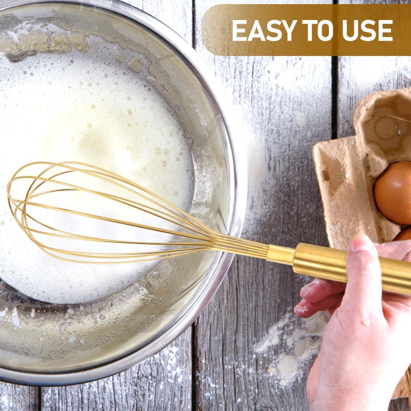 Manual Stainless Steel Egg Whisk with Ergonomic Handle and Egg Separator for Fast Mixing - Image 5