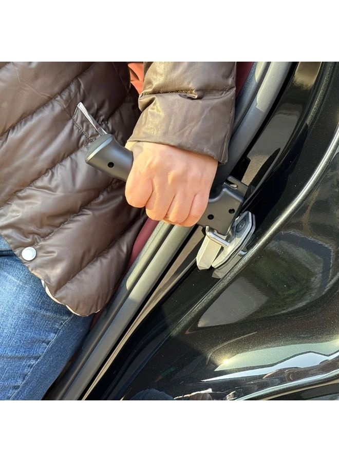 3 In 1 Car Door Handle Assist For Elderly Red Portable Vehicle Support Bar - Image 4