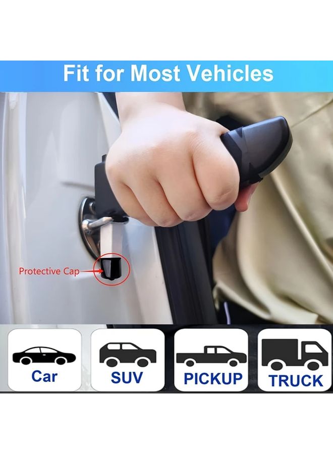 3 In 1 Car Door Handle Assist For Elderly Red Portable Vehicle Support Bar - Image 1