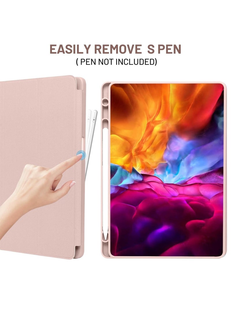 DUSALA Case for Samsung Galaxy Tab A9+ / A9 Plus 11 Inch 2023 – Thin Folio Stand Tablet Protective Case | Multi-Angle Viewing | Auto Wake/Sleep Function | Lightweight, Slim & Durable Design | Pink - Image 2