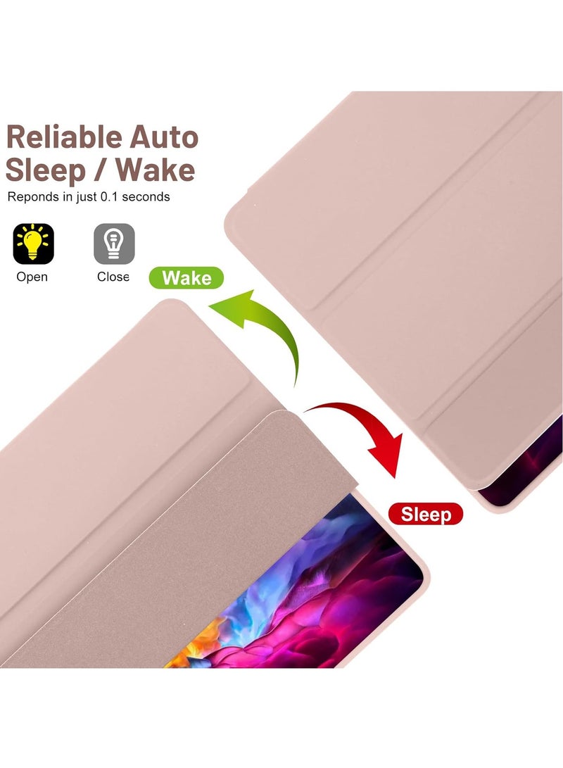 DUSALA Case for Samsung Galaxy Tab A9+ / A9 Plus 11 Inch 2023 – Thin Folio Stand Tablet Protective Case | Multi-Angle Viewing | Auto Wake/Sleep Function | Lightweight, Slim & Durable Design | Pink - Image 3