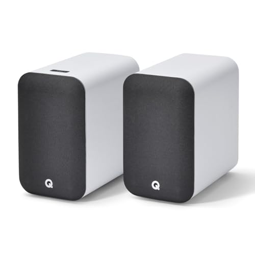 Q Acoustics M20 Bluetooth Speakers HD Wireless Speakers Music System White - Tweeter 0.9", Mid Bass/Driver 4.9", Freq. Response 55Hz–22kHz, Crossover Freq. 2.4kHz - Powered - Image 1