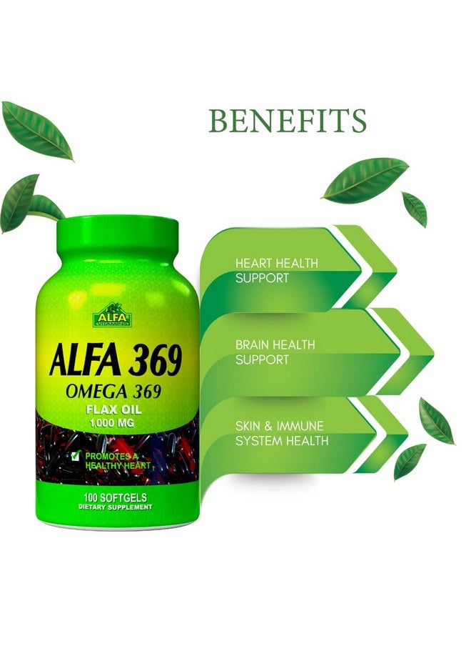 alfa vitamins - Alfa 369 1000 Mg Nutrition Supplement 100 Count - Image 1