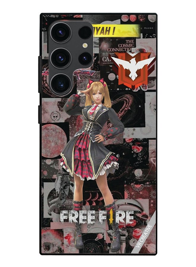 VR CREATIVE Protective Case Cover For Samsung Galaxy S24 Ultra Free fire Design Multicolour - Image 1