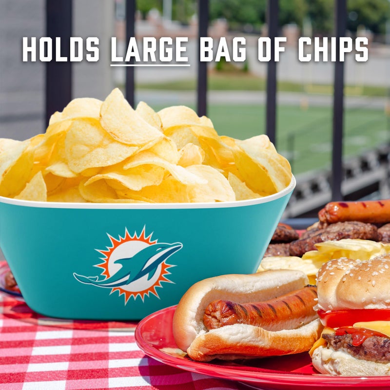 YouTheFan NFL Miami Dolphins Large Party Bowl - Image 5