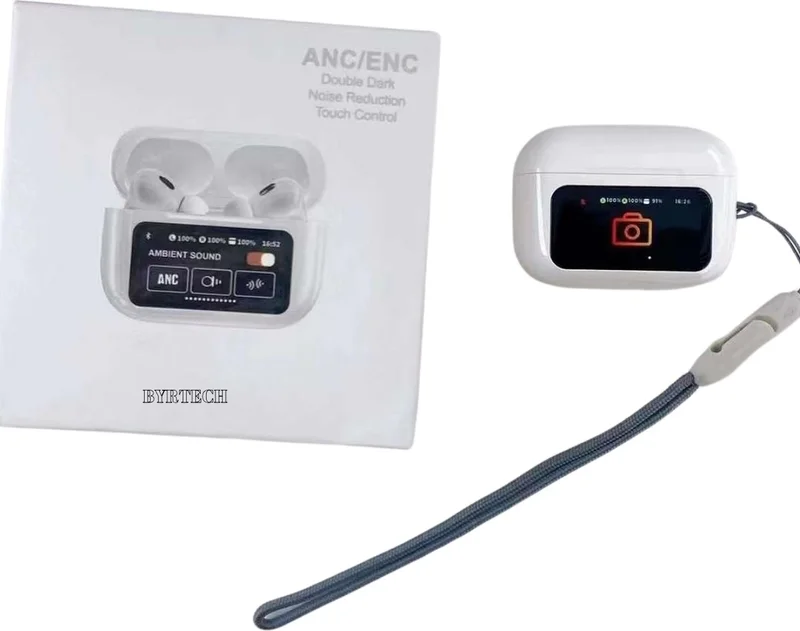 Byrtech A9 Pro 2 Bluetooth Headset with OLED Screen and Anc Support