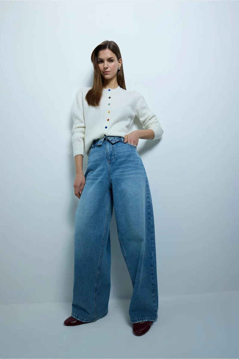 Regular Hem Jeans