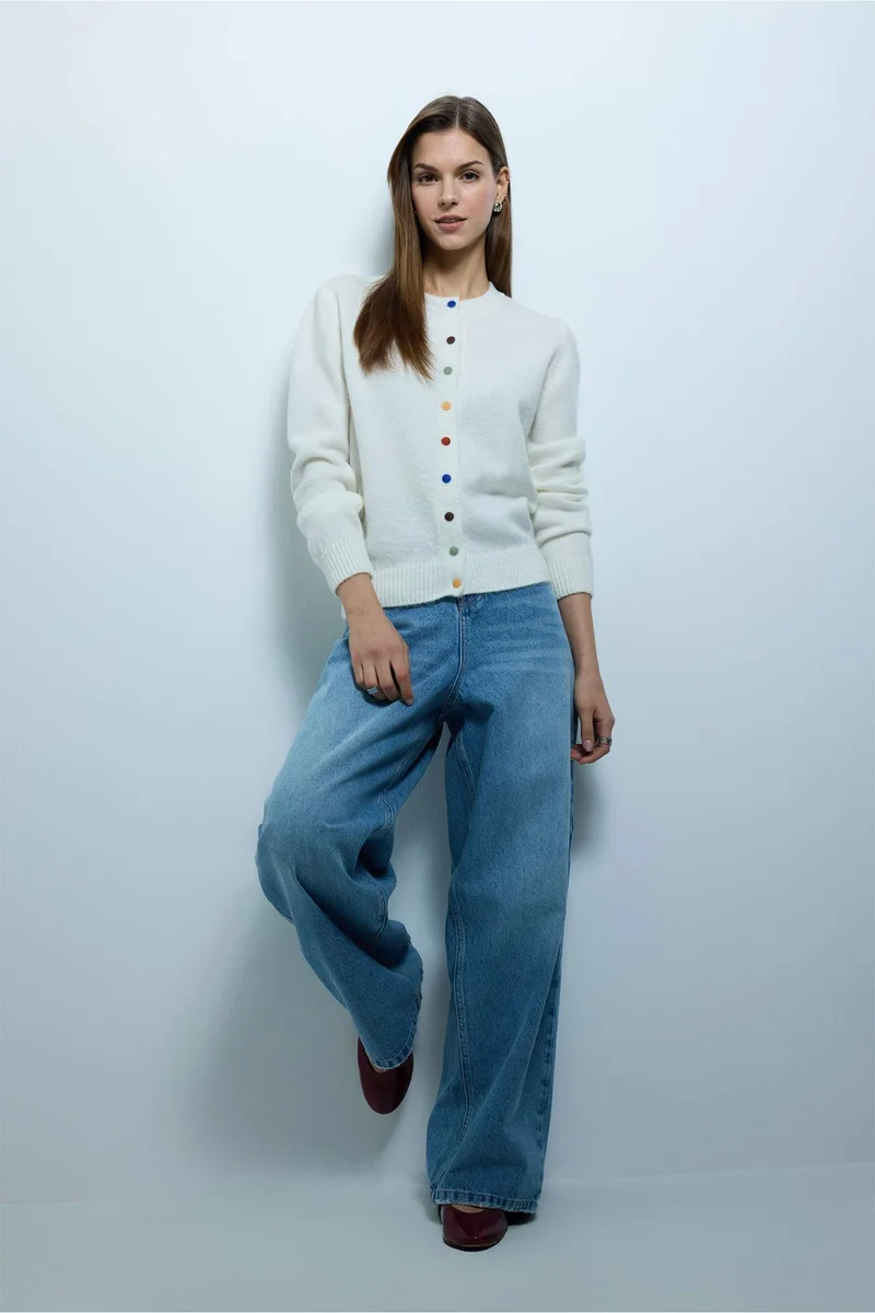Defacto  Regular Hem Jeans for Women | Best Price UAE