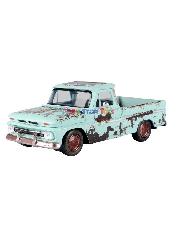 Motormax 1966 Chevy C10 Pickup Weathered Treasueres Barn Find 1/24 Scale Diecast Model Car 79073 All Star Toys Edition - Image 2