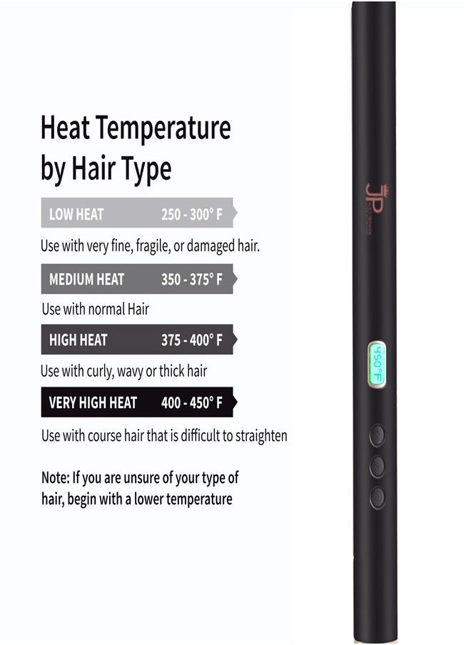 JUICY PREMIER - JUICY PREMIER  2-in-1 straightener and curling iron | Ceramic Hair with Tourmaline and Negative Ions Technology | Adjustable Temperatures up to 450F | with Extra Heat Protection Glove - Image 1