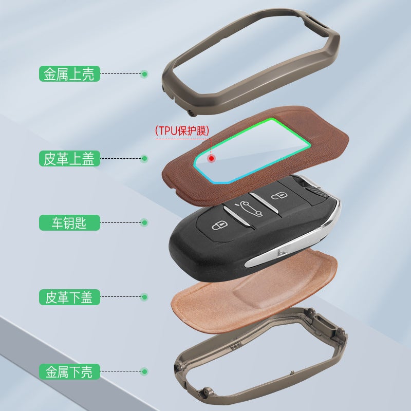 Dongfeng Peugeot 408 Car Key Cover Is Suitable For 4008 New 308 3008 508 5008 2008 Buckle Shell - Image 5