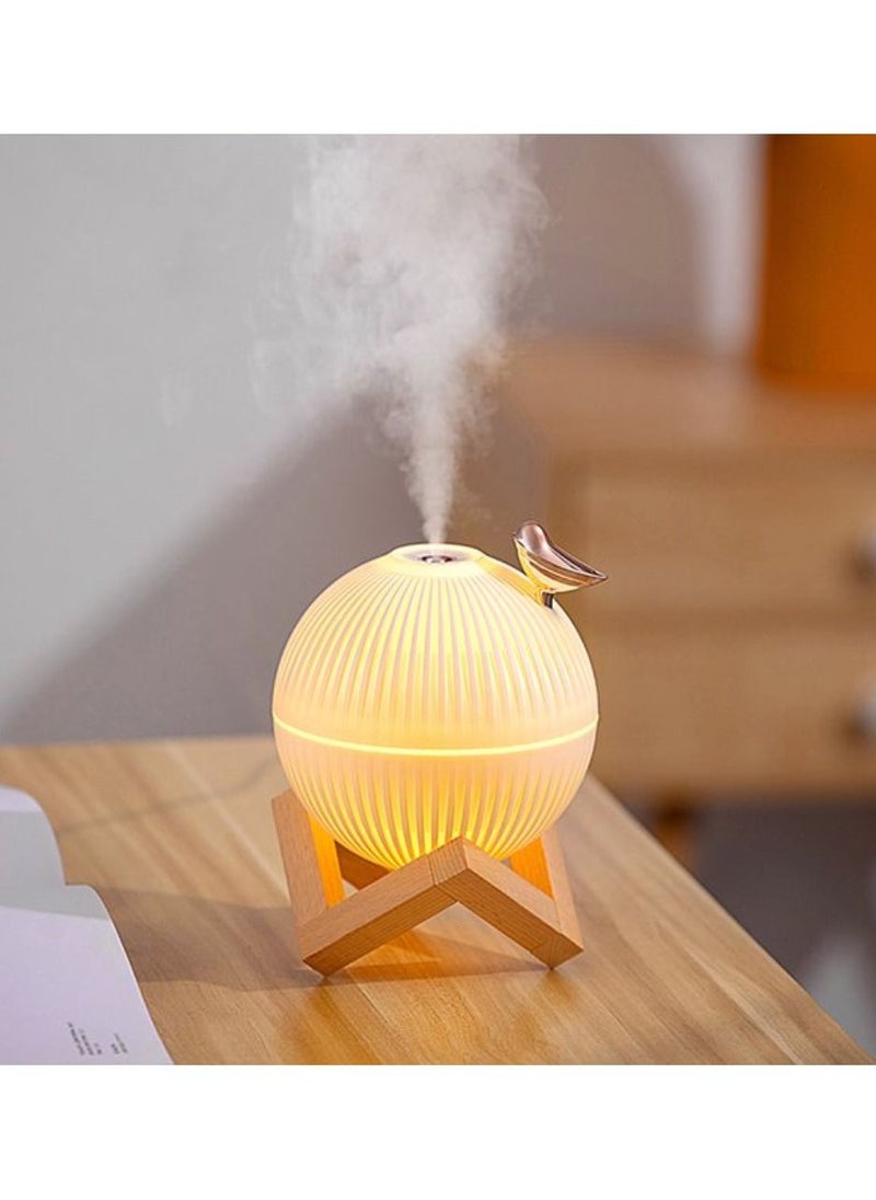 Yuwell Modern Lark Air Humidifier With 3 Light Mode LED Night Lamp For Bedroom Living Room Essential Oil Aroma Diffuser 330ML Capacity For Spa Home Yoga Office  - Image 3