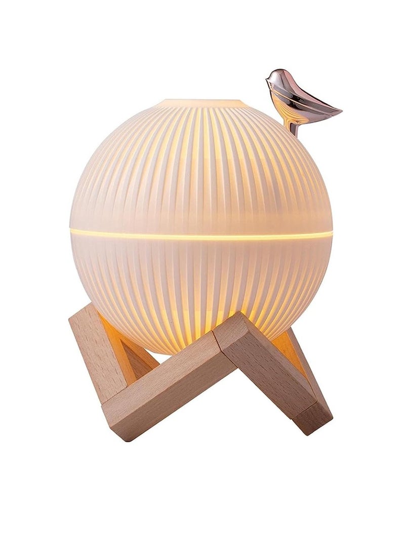 Yuwell Modern Lark Air Humidifier With 3 Light Mode LED Night Lamp For Bedroom Living Room Essential Oil Aroma Diffuser 330ML Capacity For Spa Home Yoga Office  - Image 2